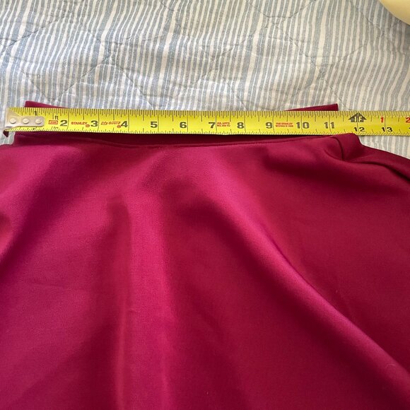Raspberry Red Jayvee Circle/Skater Skirt (size unknown, probably fits XS-S) - Picture 3 of 7